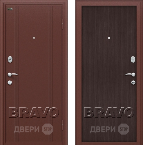 Входная металлическая Дверь Bravo Оптим Door Out 201 Венге в Химках