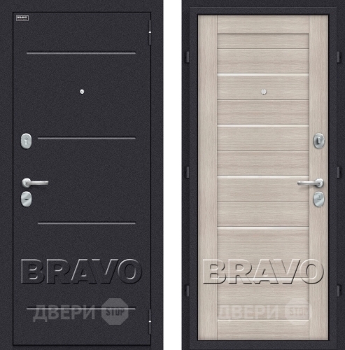 Входная металлическая Дверь Bravo Оптим Техно Капучино в Химках