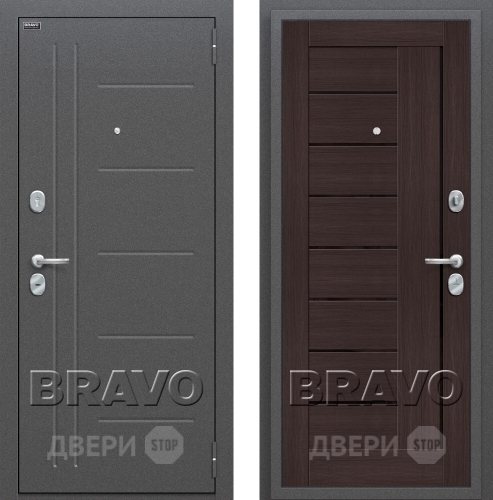 Входная металлическая Дверь Bravo Оптим Проф Венге в Химках