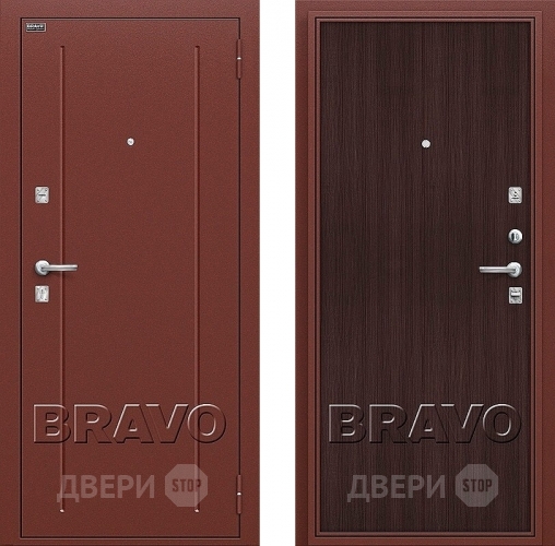 Входная металлическая Дверь Bravo Оптим Норма Wenge Veralinga в Химках