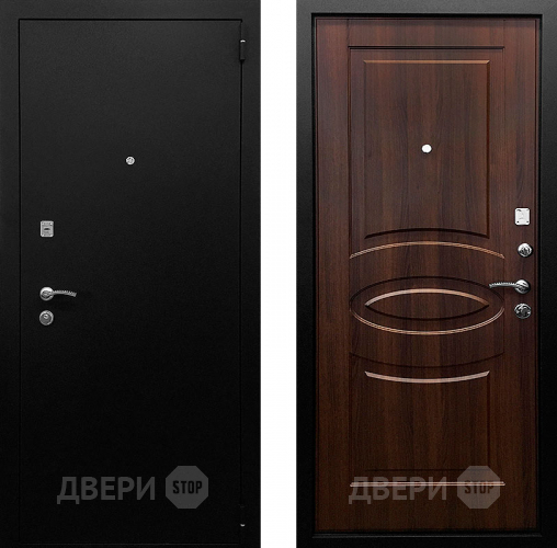 Входная металлическая Дверь Ратибор Классик 3К Орех бренди в Химках
