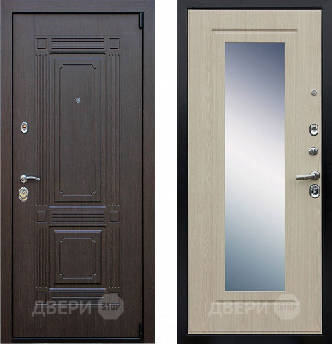 Дверь АСД Викинг с зеркалом Белёный  дуб в Химках