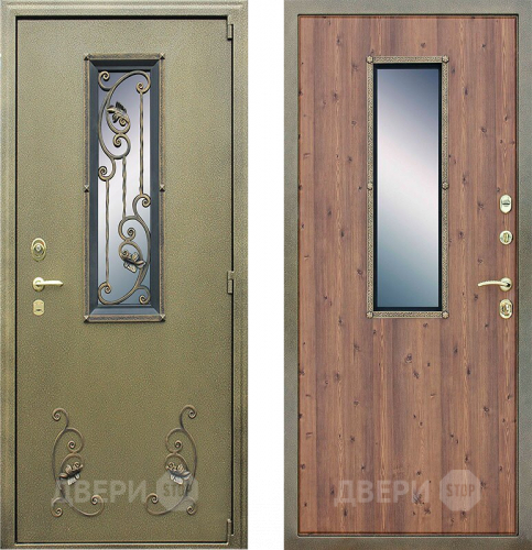 Дверь АСД с окном и ковкой в Химках