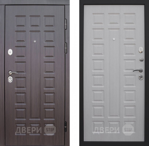 Входная металлическая Дверь Снедо S01 2К Белая Лиственница  в Химках