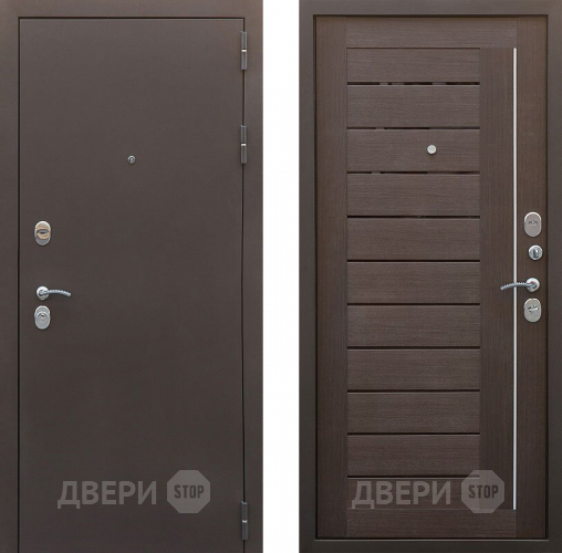 Входная металлическая Дверь Снедо Бордо 3К Темный орех  в Химках