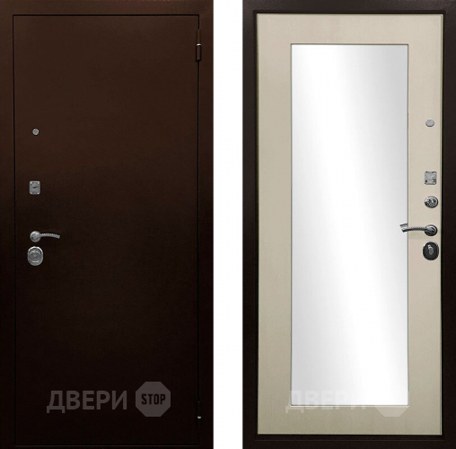 Дверь Ратибор Оптима 3К зеркало Лиственница беж в Химках