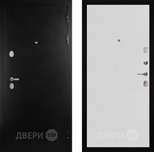 Входная металлическая Дверь Сударь С-505 Титан Белёный дуб  в Химках
