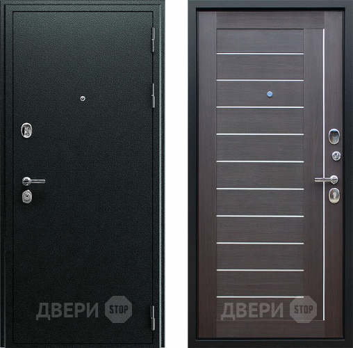 Входная металлическая Дверь АСД Соло Орех рифленый в Химках