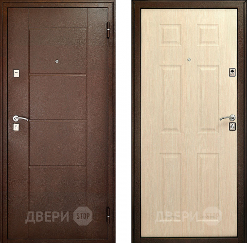 Входная металлическая Дверь Форпост Модель 73 Беленый дуб в Химках