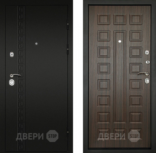 Входная металлическая Дверь (Дверной Континент) Сити - 3К Венге в Химках