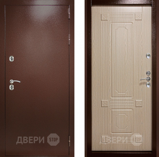 Входная металлическая Дверь (Дверной Континент) Термаль Ультра Беленый дуб в Химках