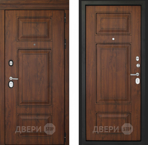 Входная металлическая Дверь (Дверной Континент) Порта Темный орех в Химках
