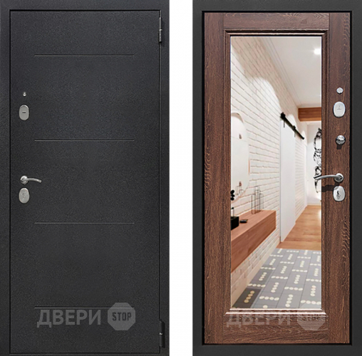 Дверь Престиж 100 с зеркалом Шелк/Дуб филадельфия коньяк в Химках