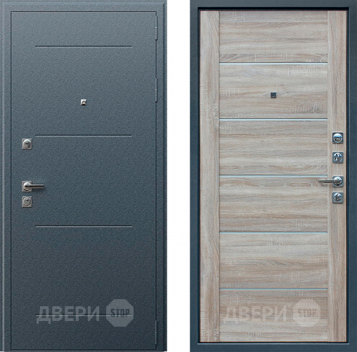 Входная металлическая Дверь АСД Техно XN 99 Дуб сонома светлый в Химках