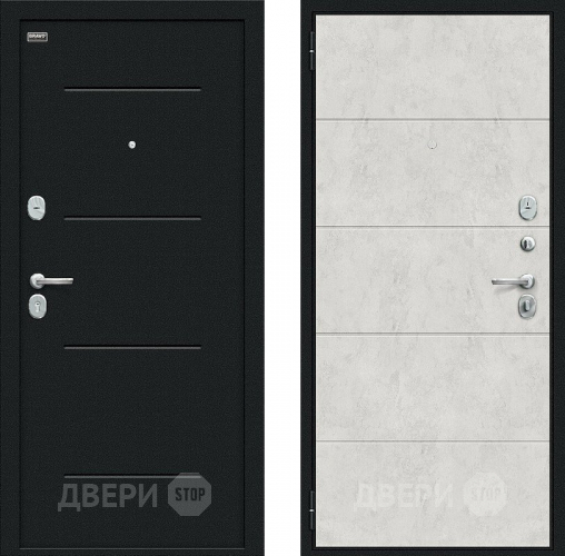 Входная металлическая Дверь внутреннего открывания Bravo Граффити-1 Инсайд Букле черное/Look Art в Химках