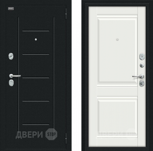 Дверь Bravo Некст Kale Букле черное/Off-white в Химках
