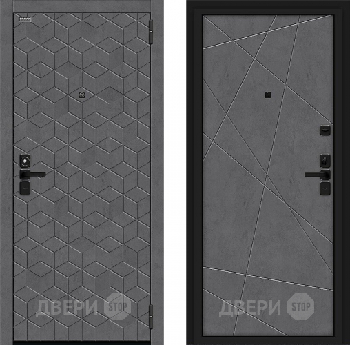 Дверь Bravo Кьюб Лунный камень/Slate Art в Химках