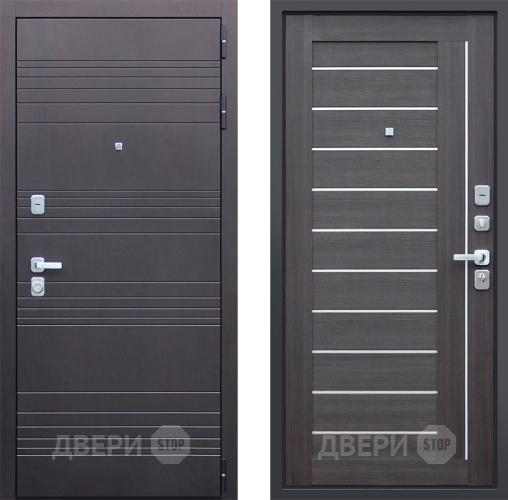 Входная металлическая Дверь АСД Дуэт Орех рифленый в Химках