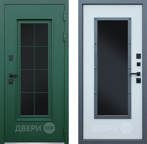Входная металлическая Дверь АСД Терморазрыв Олимп с окном и английской решеткой в Химках