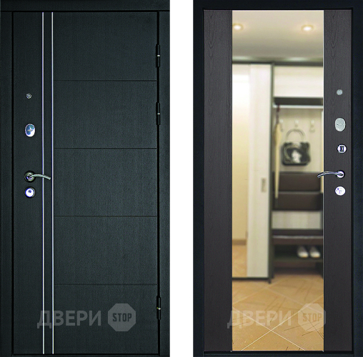 Дверь Дверной Континент Тепло - Люкс Зеркало Венге в Химках