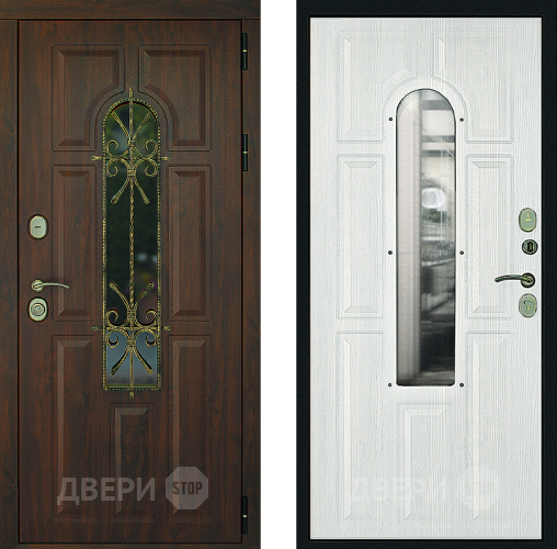 Входная металлическая Дверь Дверной Континент Лион Альберо Браш в Химках