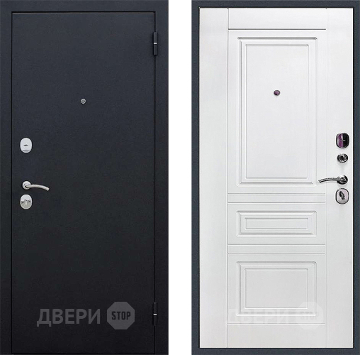 Дверь Локо 3к антик серебро/ белое дерево в Химках