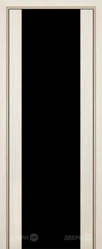Межкомнатная дверь ProfilDoors 8X эш вайт мелинга (черный триплекс) в Химках