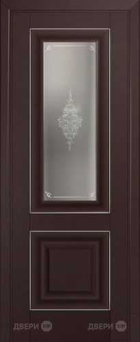 Межкомнатная дверь ProfilDoors 28U темно-коричневый (матовое, кристалл с узором) в Химках
