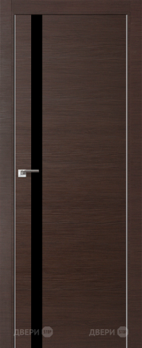 Межкомнатная дверь ProfilDoors 6Z венге кроскут (черный лак) в Химках