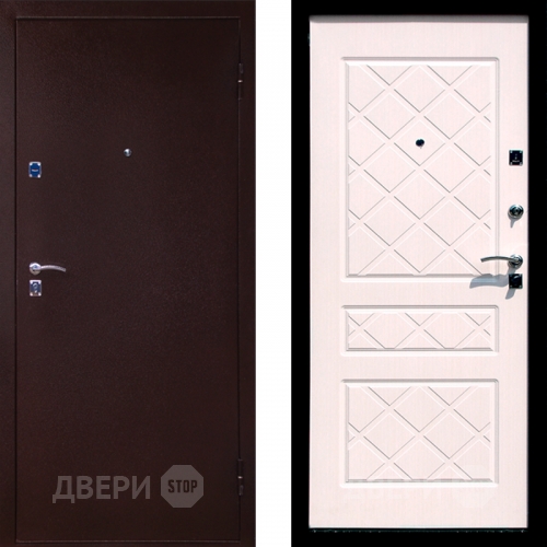 Входная металлическая Дверь СТОП ЭКО Беленый дуб в Химках