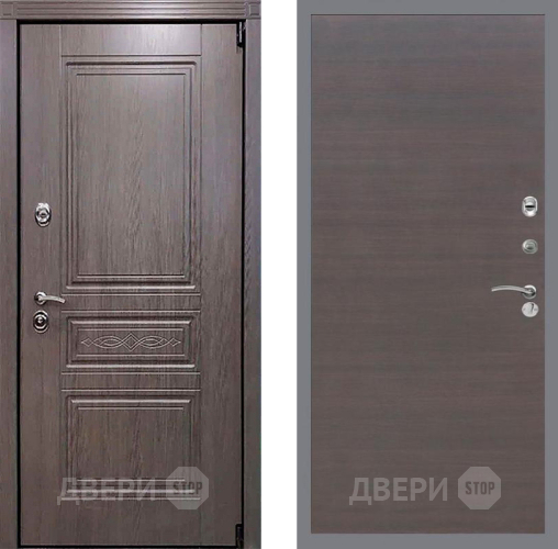Входная металлическая Дверь Рекс (REX) Пренмиум-S GL венге поперечный в Химках