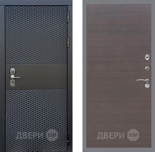 Дверь Стоп БЛЭК CISA Гладкая венге поперечный в Химках