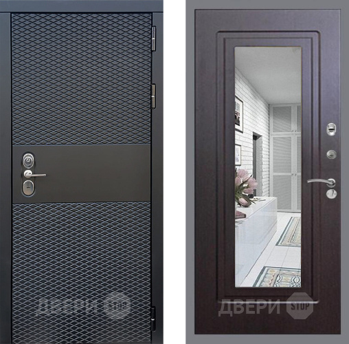 Дверь Стоп БЛЭК CISA Зеркало ФЛ-120 Венге в Химках
