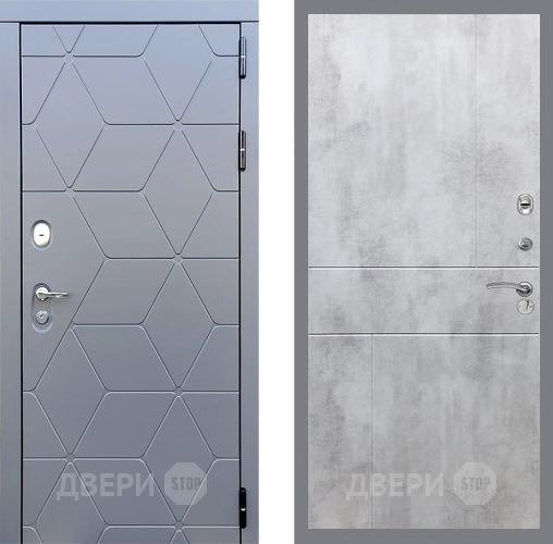Дверь Стоп КОСМО ФЛ-290 Бетон светлый в Химках