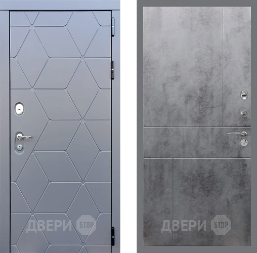 Дверь Стоп КОСМО ФЛ-290 Бетон темный в Химках