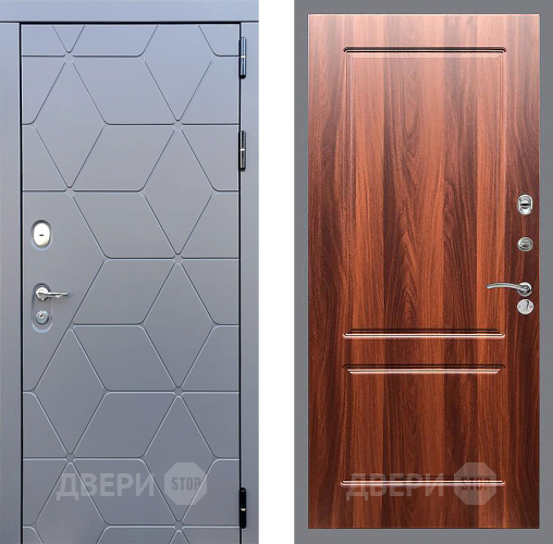 Входная металлическая Дверь Стоп КОСМО ФЛ-117 Итальянский орех в Химках