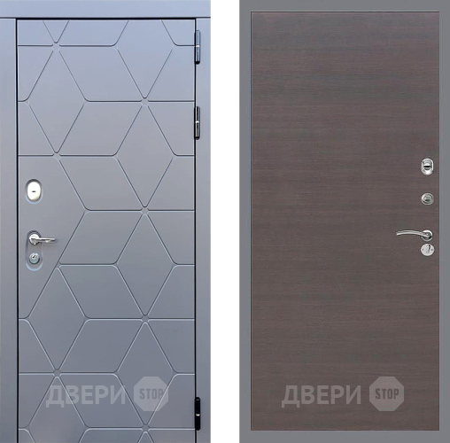 Дверь Стоп КОСМО Гладкая венге поперечный в Химках