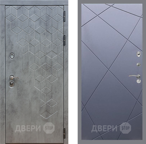 Дверь Стоп БЕТОН ФЛ-291 Силк титан в Химках