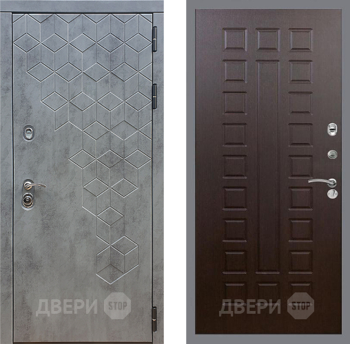 Входная металлическая Дверь Стоп БЕТОН ФЛ-183 Венге в Химках