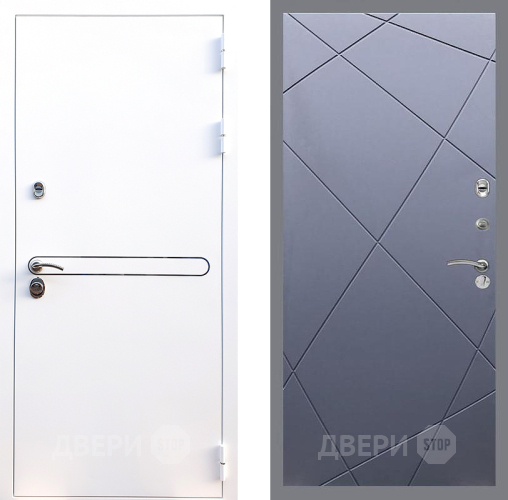 Входная металлическая Дверь Стоп Лайн Вайт ФЛ-291 Силк титан в Химках