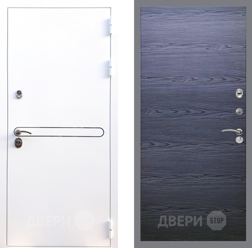Дверь Стоп Лайн Вайт Гладкая Дуб тангенальный черный в Химках