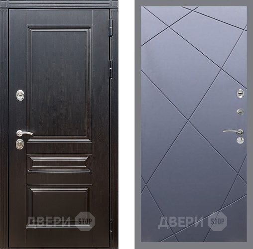 Входная металлическая Дверь Стоп МЕГАПОЛИС ФЛ-291 Силк титан в Химках