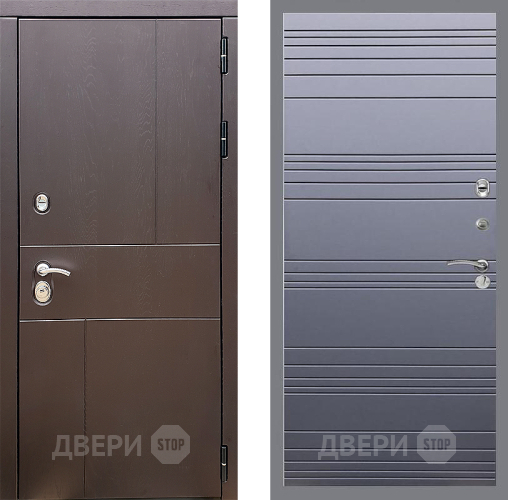 Дверь Стоп УРБАН Лайн Силк титан в Химках