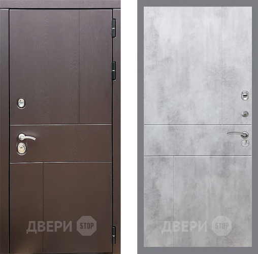 Входная металлическая Дверь Стоп УРБАН ФЛ-290 Бетон светлый в Химках