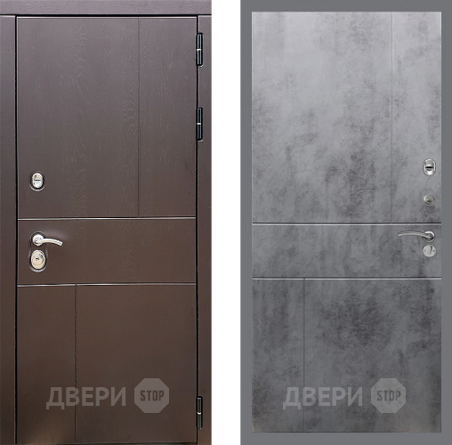 Входная металлическая Дверь Стоп УРБАН ФЛ-290 Бетон темный в Химках