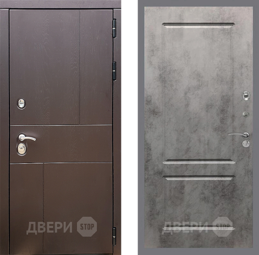 Дверь Стоп УРБАН ФЛ-117 Бетон темный в Химках
