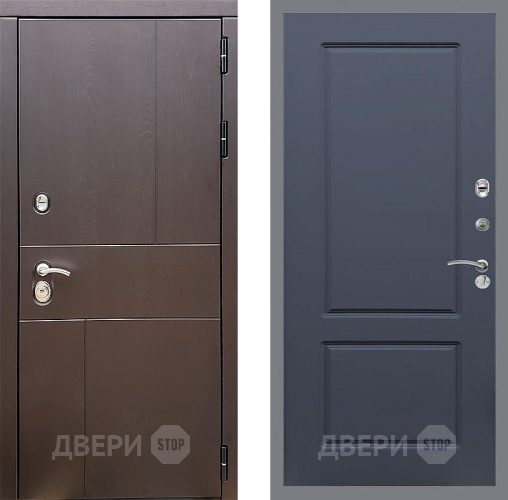 Входная металлическая Дверь Стоп УРБАН ФЛ-117 Силк титан в Химках