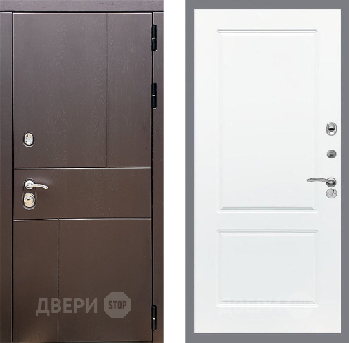 Входная металлическая Дверь Стоп УРБАН ФЛ-117 Силк Сноу в Химках