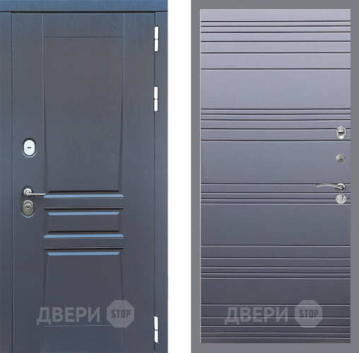 Входная металлическая Дверь Стоп ПЛАТИНУМ Лайн Силк титан в Химках