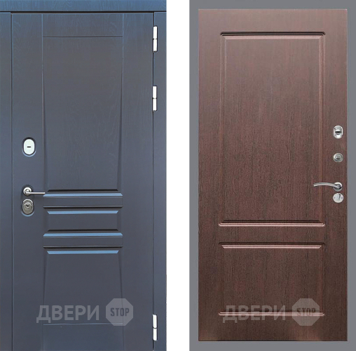 Входная металлическая Дверь Стоп ПЛАТИНУМ ФЛ-117 Орех премиум в Химках